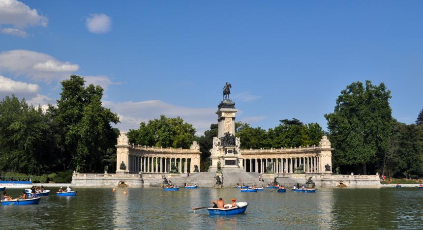 Madrid Parque Retiro Estanque