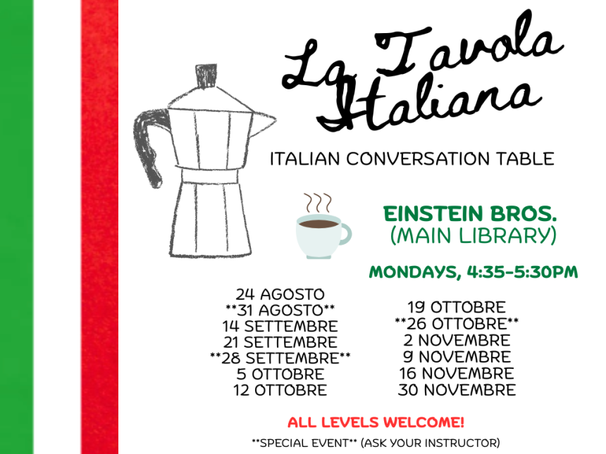 La tavola italiana flyer