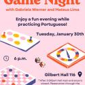 Poster advertising Portuguese Game Night